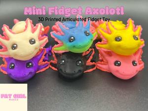 Mini axolotl fidget toy collection