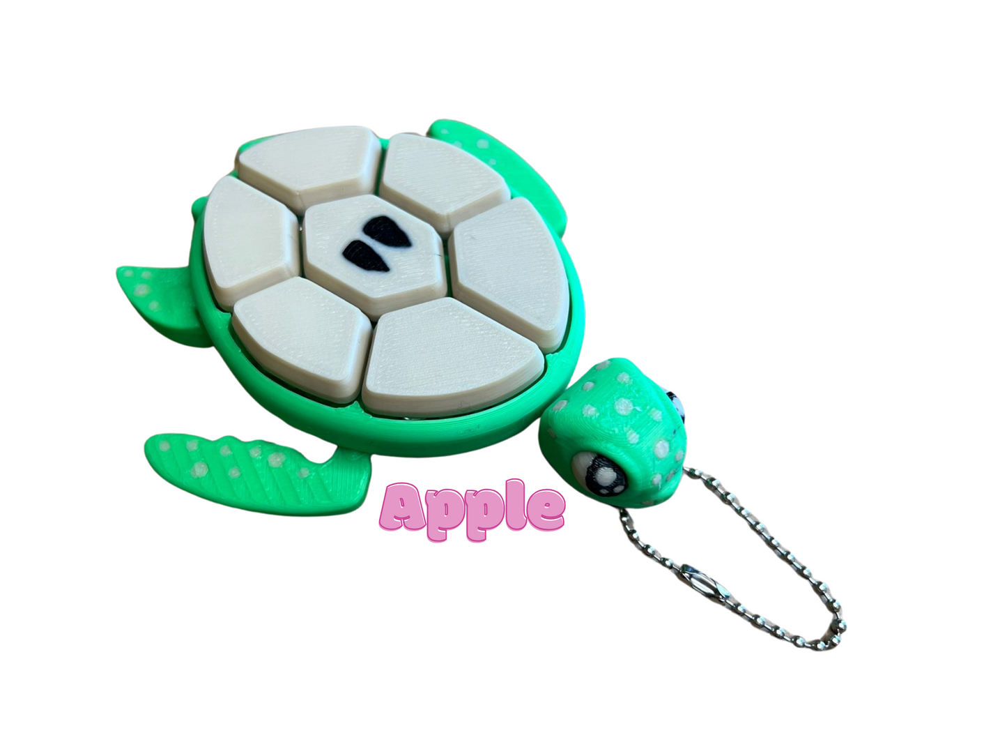 Fruit Turtle Clicker Keychain
