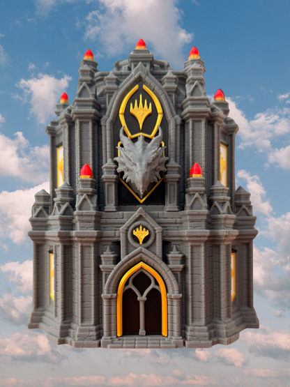 Dragon School Deckbox - 3D Printed EDH Card Storage for 100+ Sleeved TCG Cards