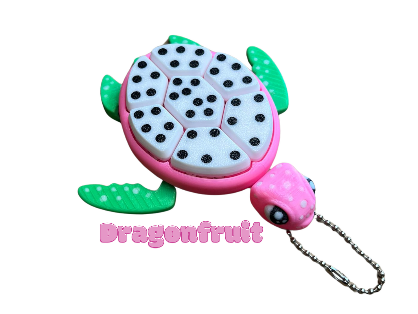 Fruit Turtle Clicker Keychain
