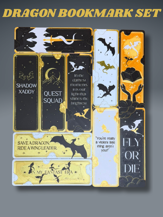 Dragon Bookmark Set 1 - 3D Printed Bookmarks - product photo