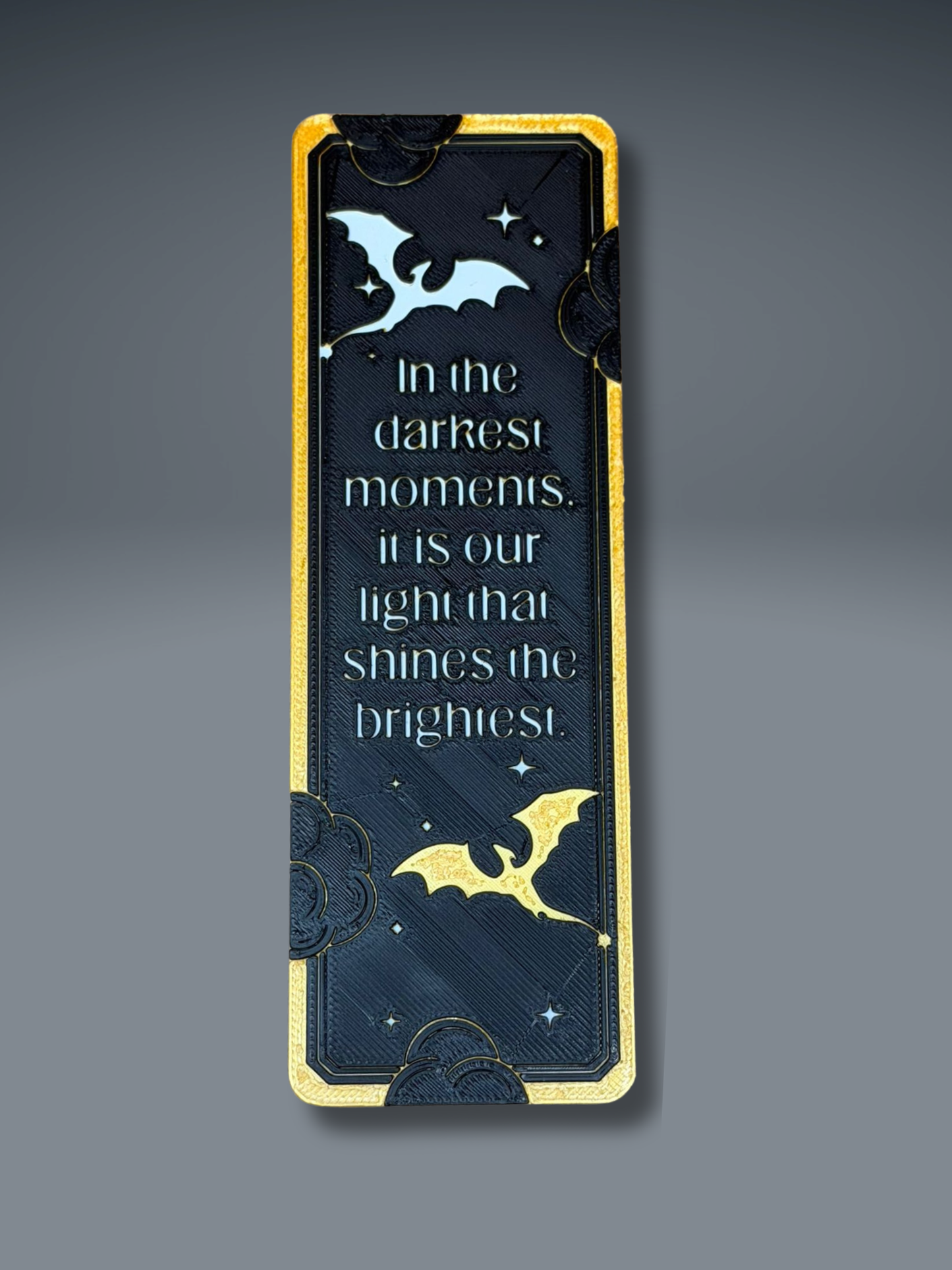 Dragon Bookmark Set 1 - 3D Printed Bookmarks - alternate angle