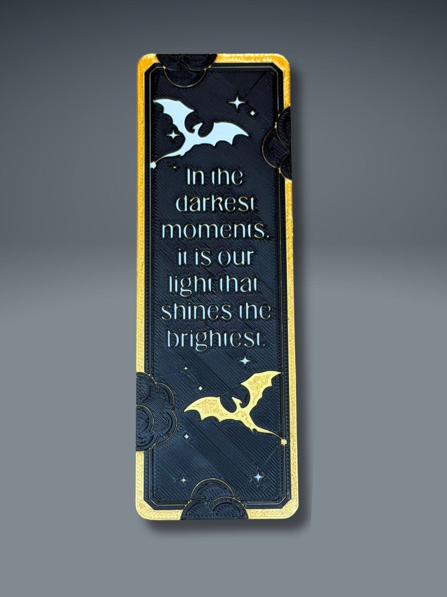 Dragon Bookmark Set 1 - 3D Printed Bookmarks - alternate angle