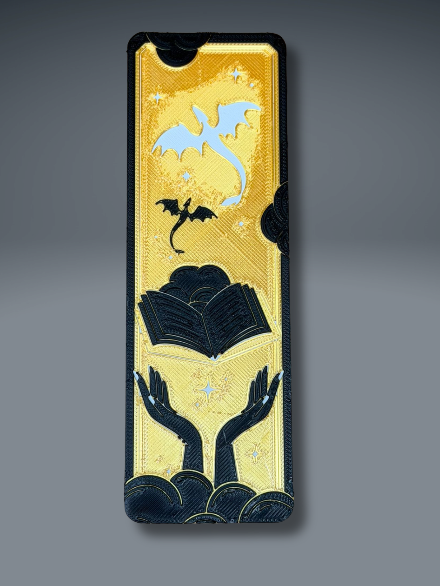 Dragon Bookmark Set 1 - 3D Printed Bookmarks - detail view