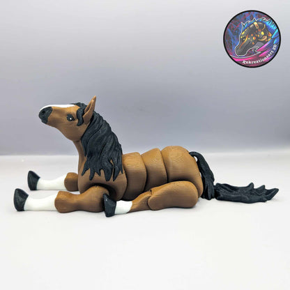 Realistic Horse Articulated Fidget Toy - alternate angle