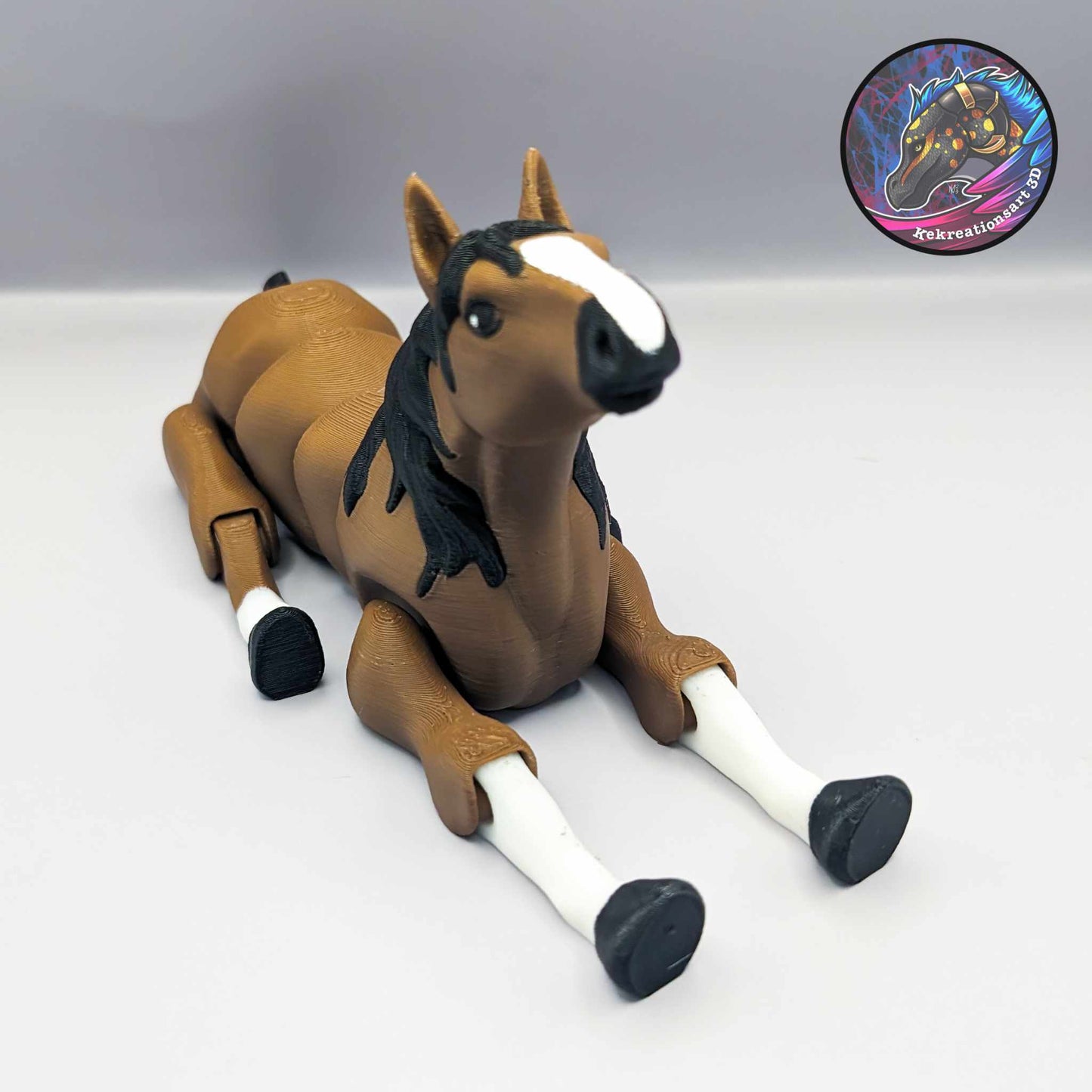 Realistic Horse Articulated Fidget Toy - detail view