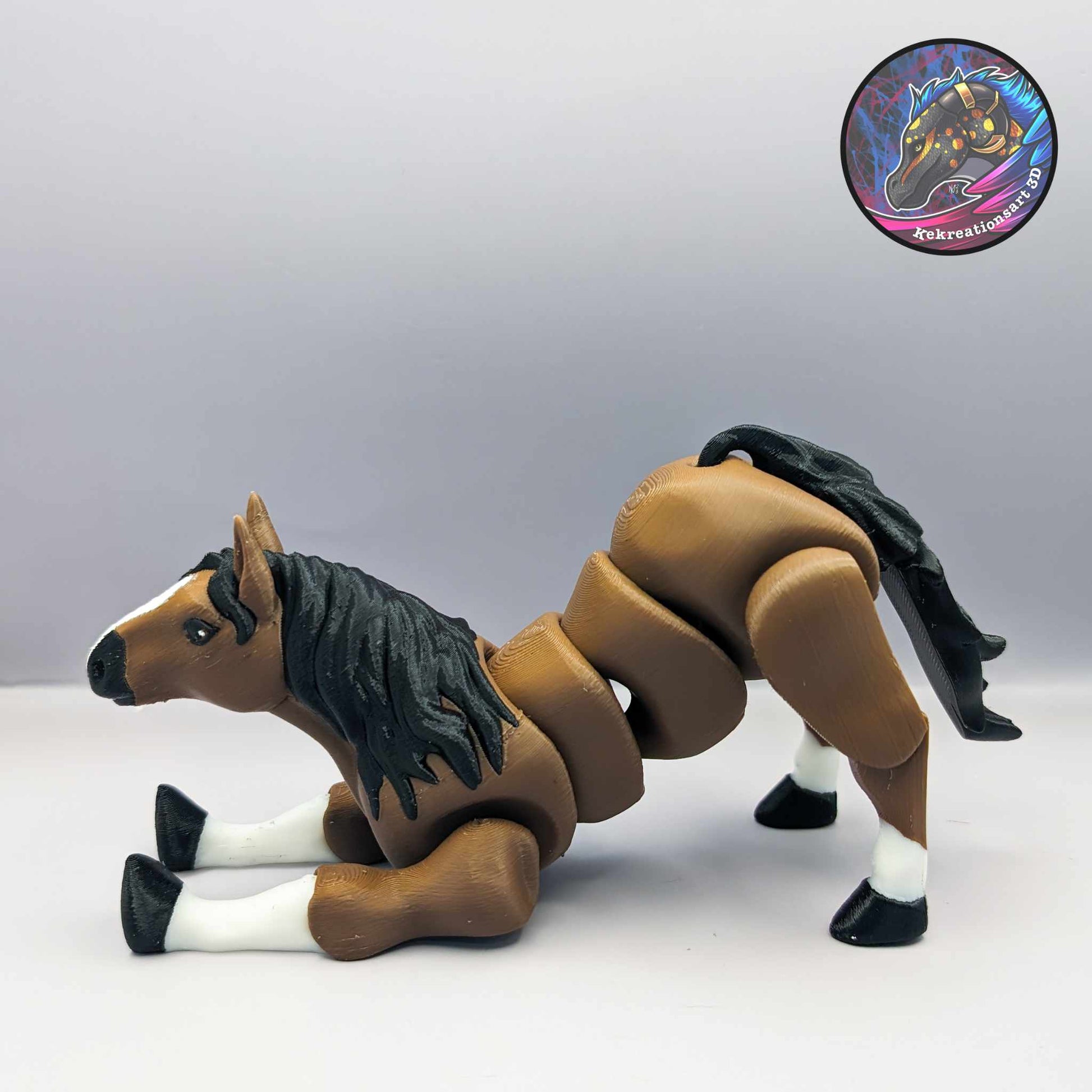 Realistic Horse Articulated Fidget Toy - scale view