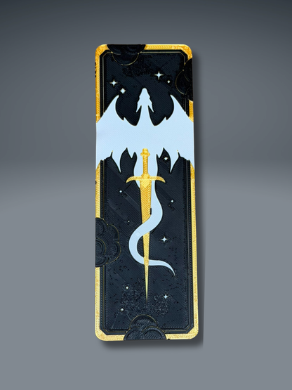 Dragon Bookmark Set 1 - 3D Printed Bookmarks - scale view