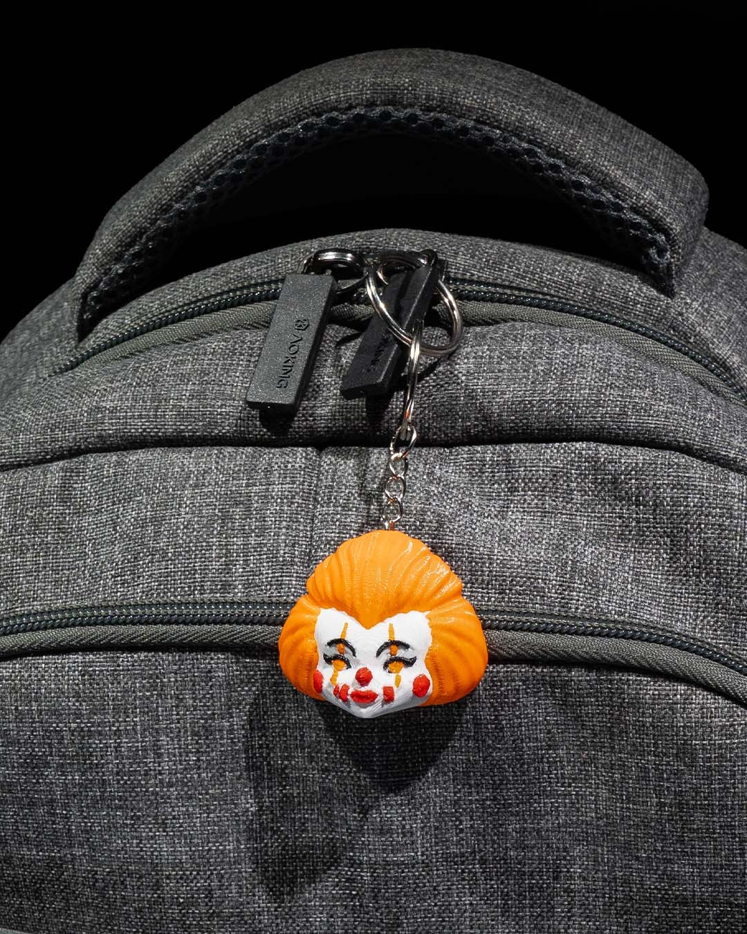 Penny The Wise Clown Keyring - alternate angle
