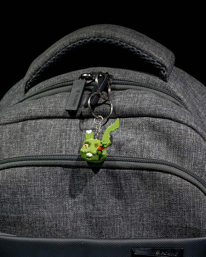 Zombunny Rabbit Keyring - alternate angle