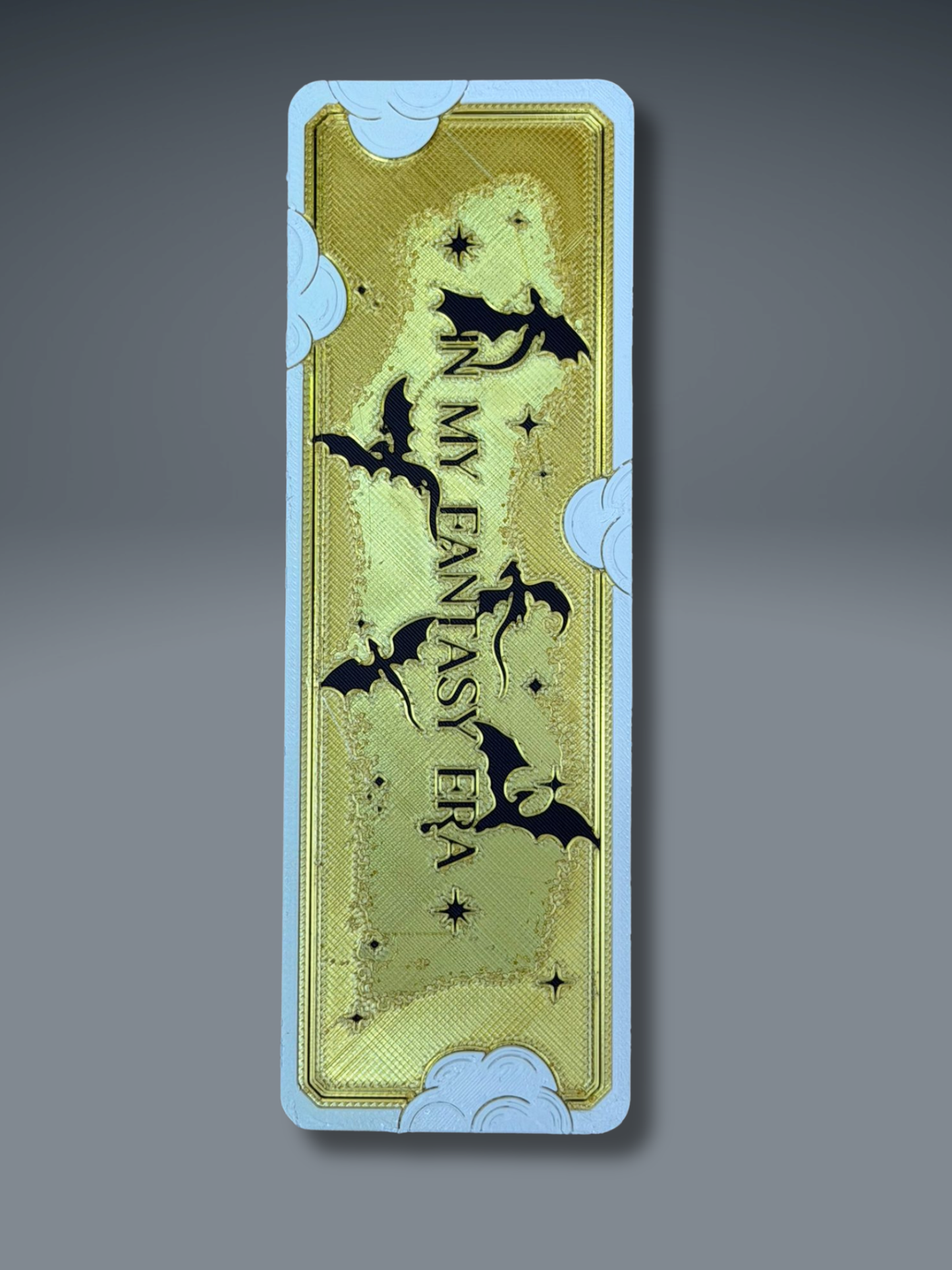 Dragon Bookmark Set 1 - 3D Printed Bookmarks - display example