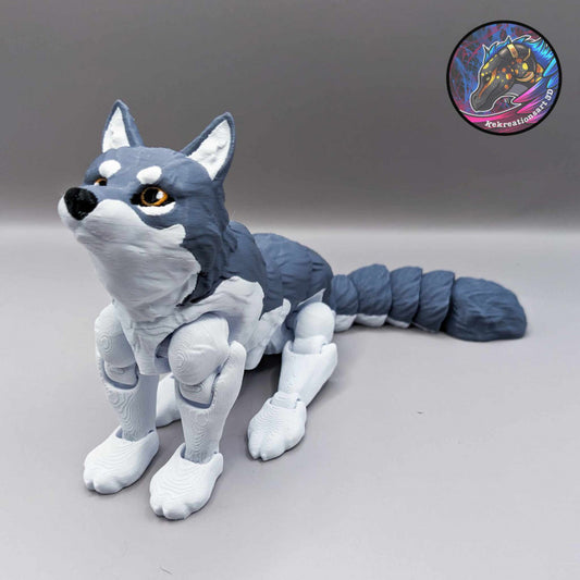 Realistic Wolf Articulated Fidget Toy - product photo