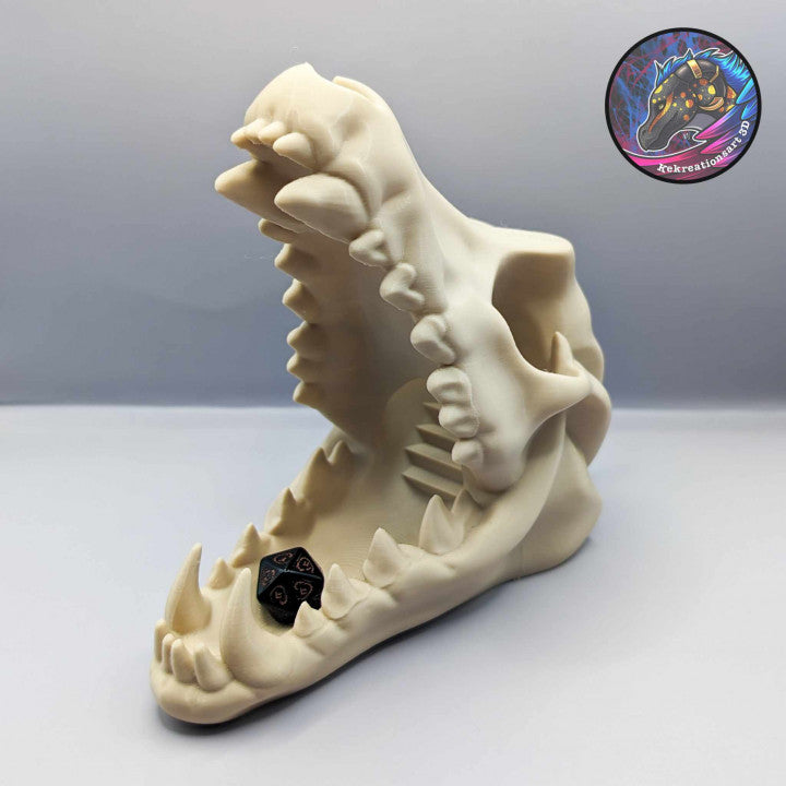 Wolf Skull Dice Tower and Ornament - colour option