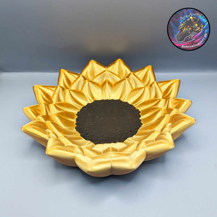 Sunflower Trinket Ring Dish / Key Tray - colour option