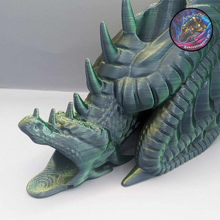 Fire Breathing Wyvern Dragon Dice Tower - Kekreations
