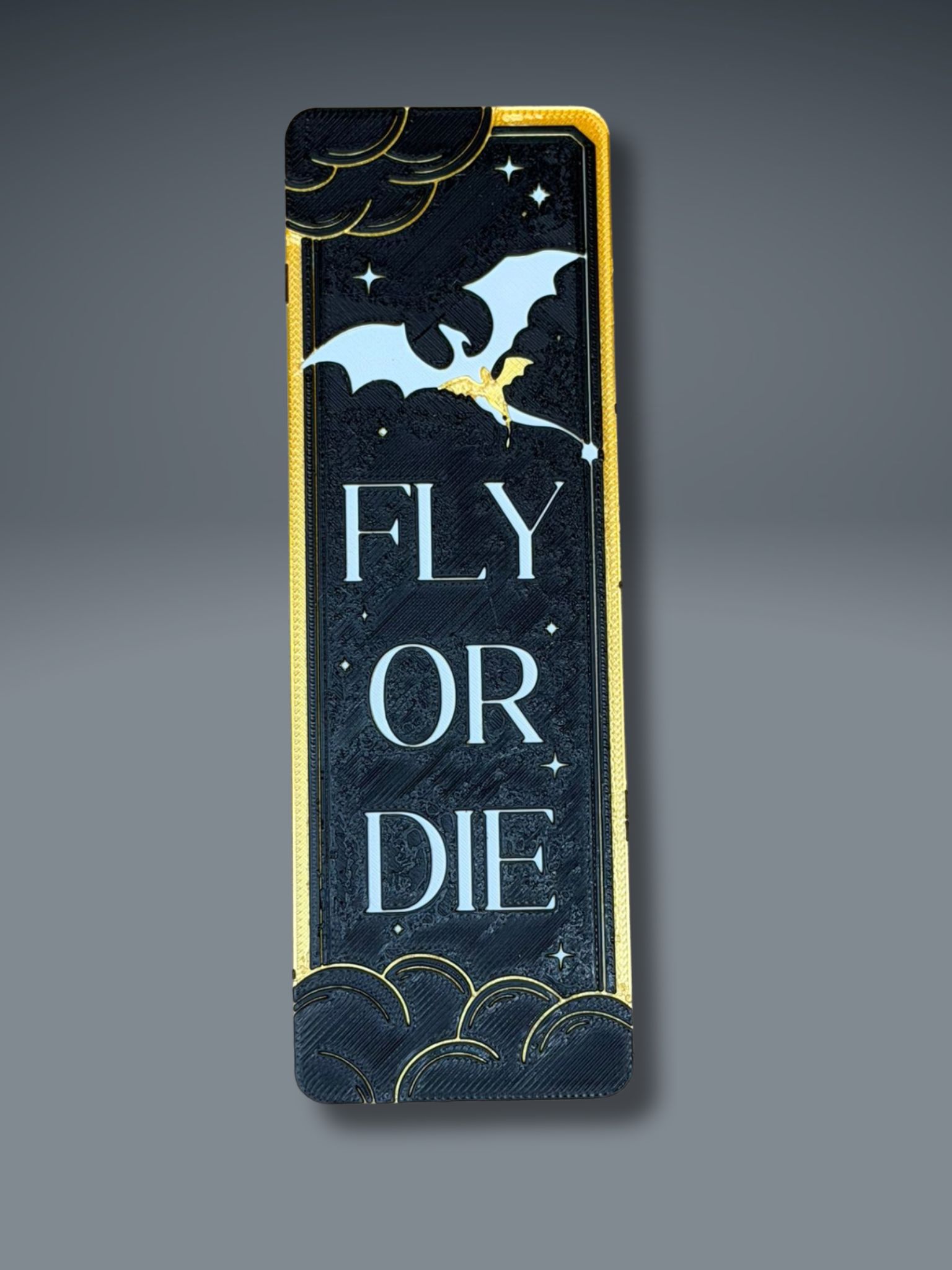 Dragon Bookmark Set 1 - 3D Printed Bookmarks - side view