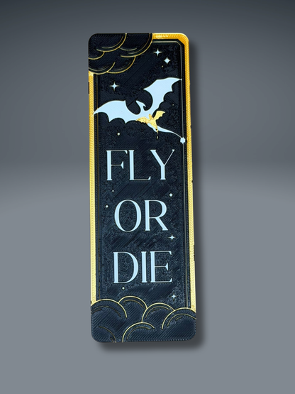 Dragon Bookmark Set 1 - 3D Printed Bookmarks - side view