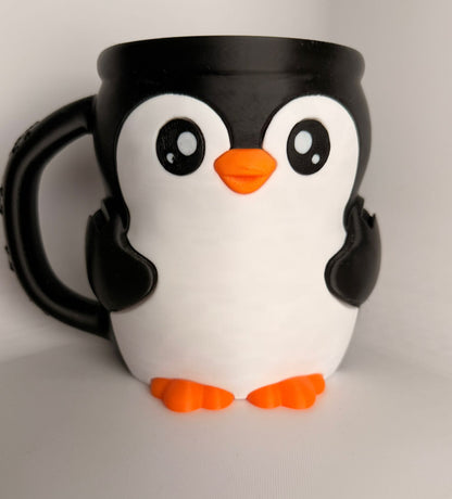 Pebbles the Penguin Ice Cream Holder - 3D Printed Cute Ice Pint Holder - colour option