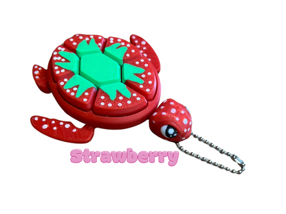 Fruit Turtle Clicker Keychain