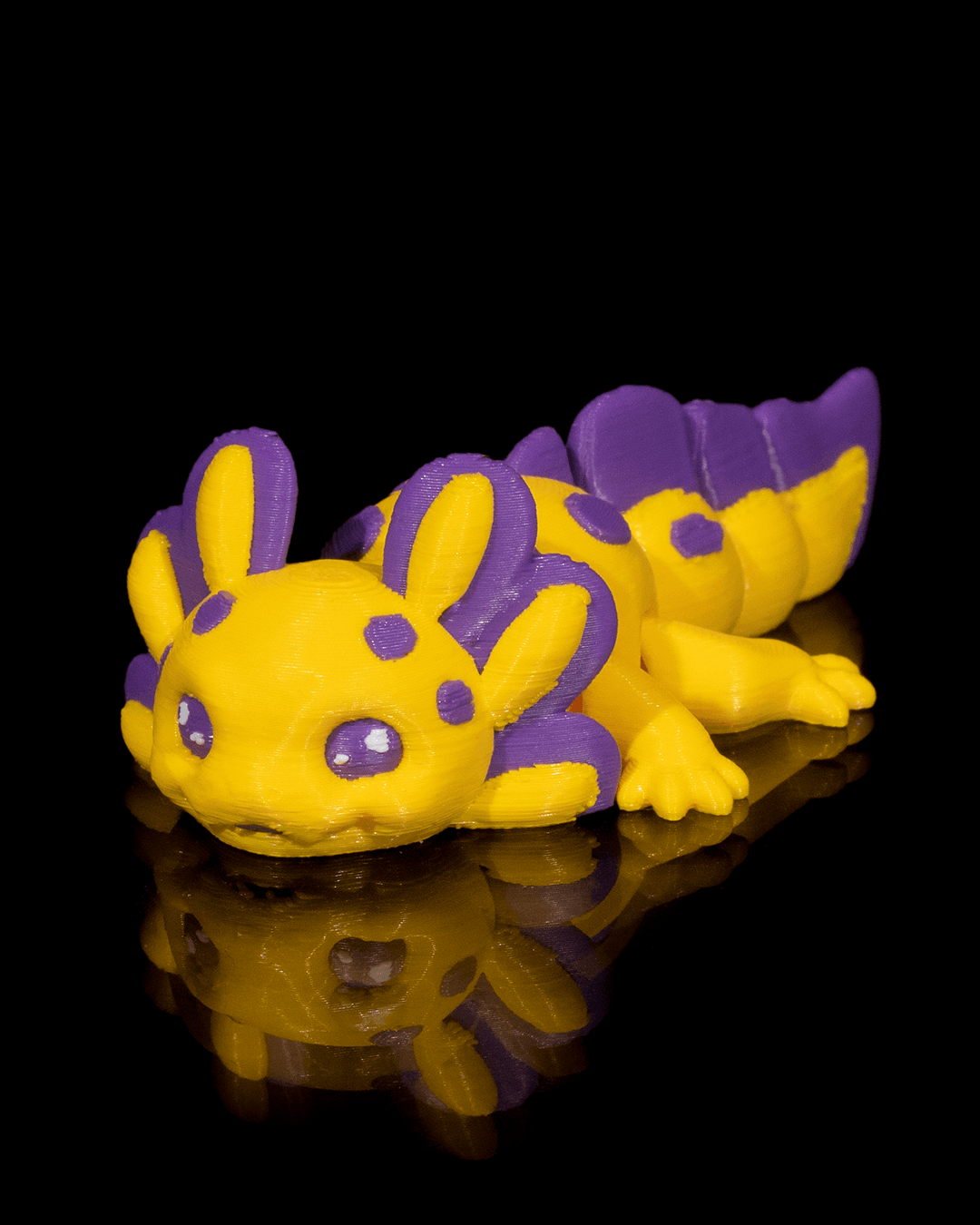 Baby Split Axolotl Articulated Fidget Toy - alternate angle