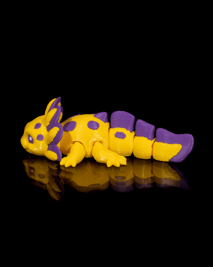 Baby Split Axolotl Articulated Fidget Toy - detail view