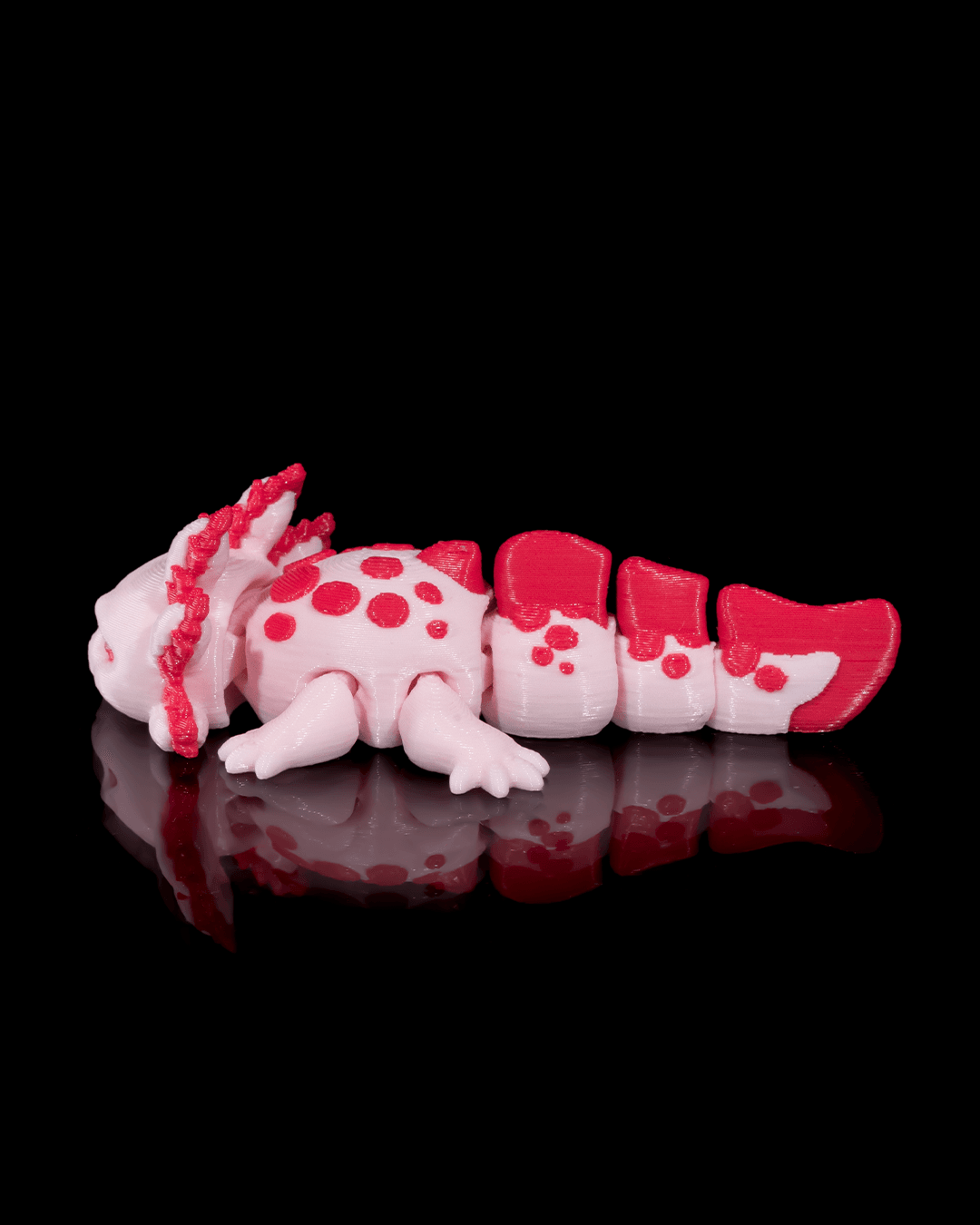 Baby Tart Axolotl Articulated Fidget Toy - detail view