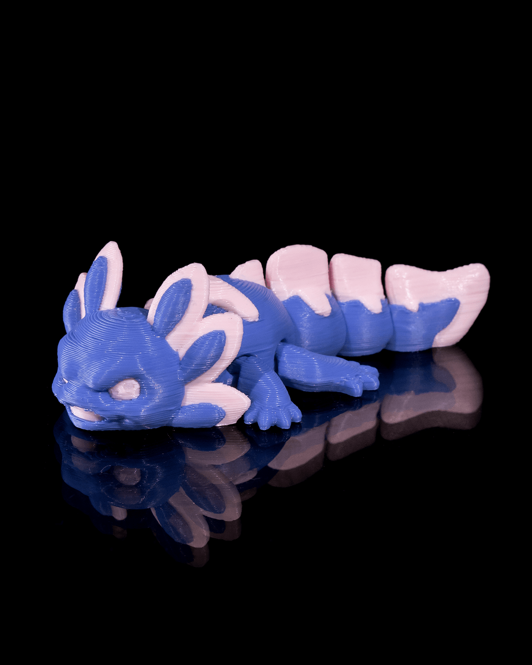 Baby Velvet Axolotl Articulated Fidget Toy - alternate angle