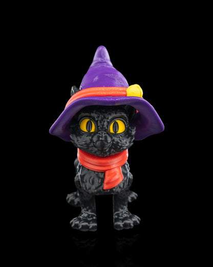 Halloween Cat in a Hat Articulated Fidget Toy - alternate angle