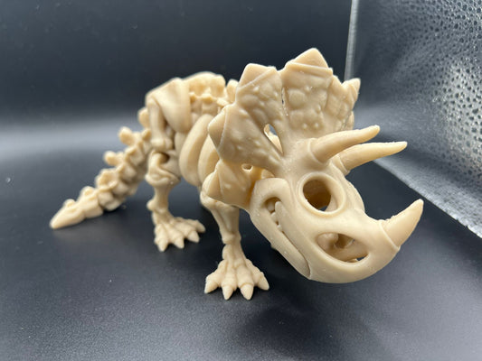 Articulated Fidget Skeleton Triceratops Dinosaur - Collectible Display Toy - product photo