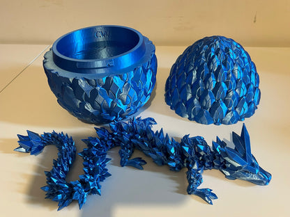 Mythical Crystal Dragon and Egg - alternate angle
