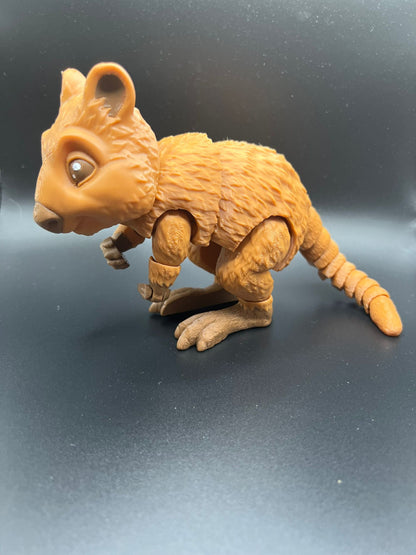 Quokka Articulated Fidget Toy - scale view