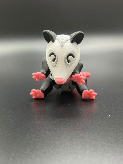 Opossum Articulated Fidget Toy - detail view
