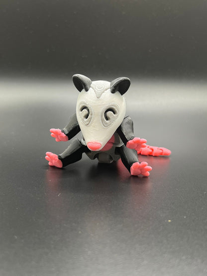 Opossum Articulated Fidget Toy - alternate angle
