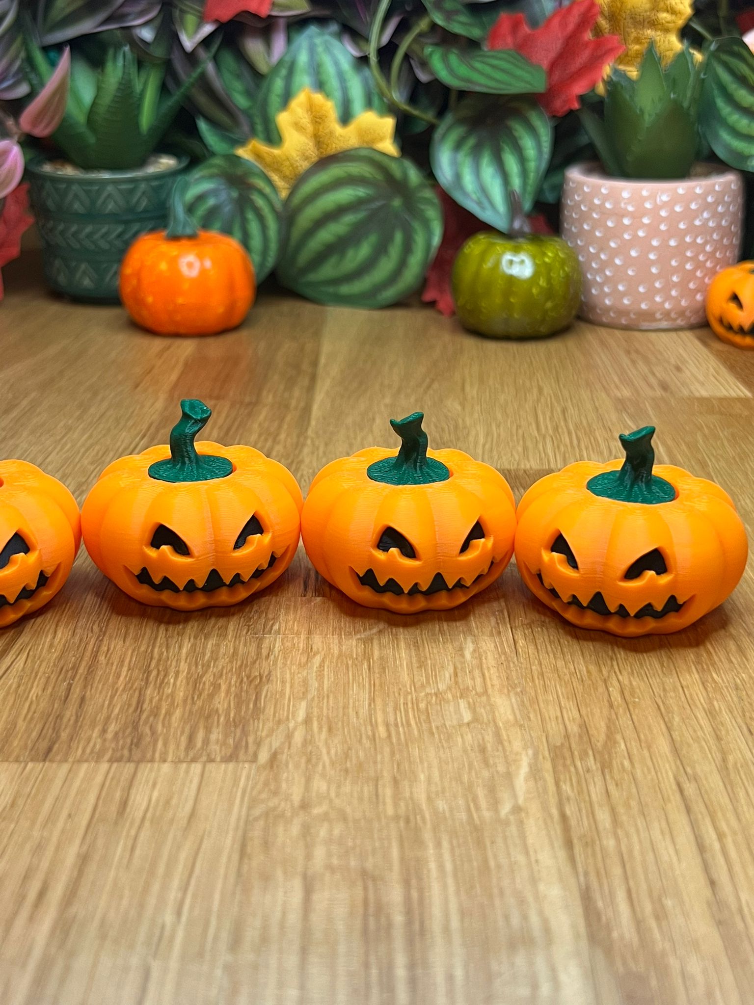 Fidget Pumpkin Spinner - alternate angle