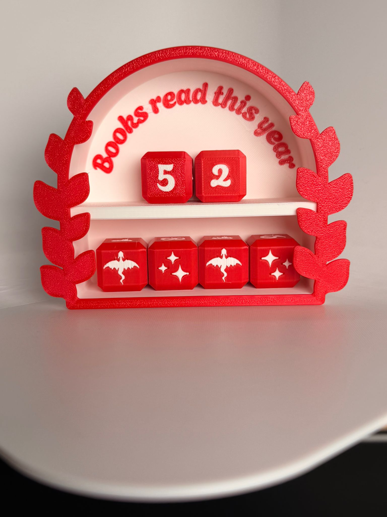 Cute Leafy Desk Book Tracker - Books Ive Read This Year - product photo