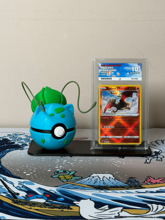 Bulbasaur Character Ball Trading Card Display Stand - product photo