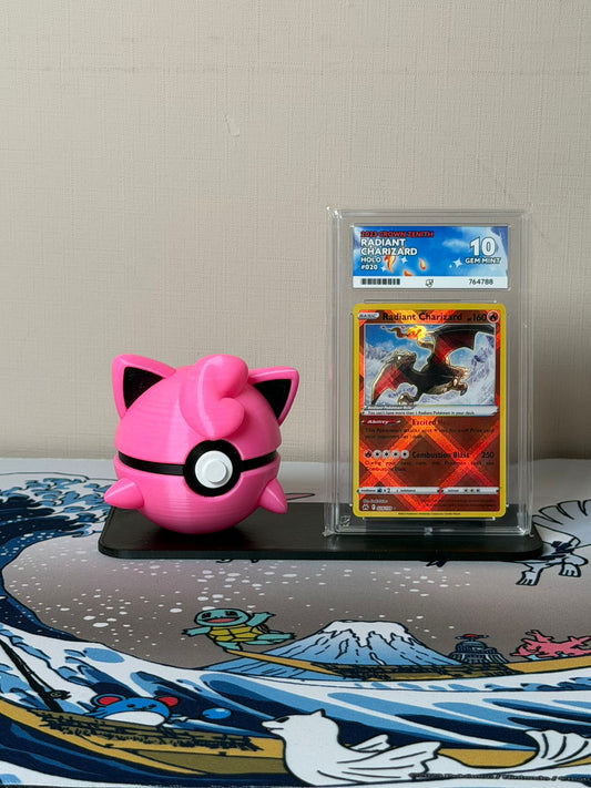 Jigglypuff Character Ball Trading Card Display Stand - product photo