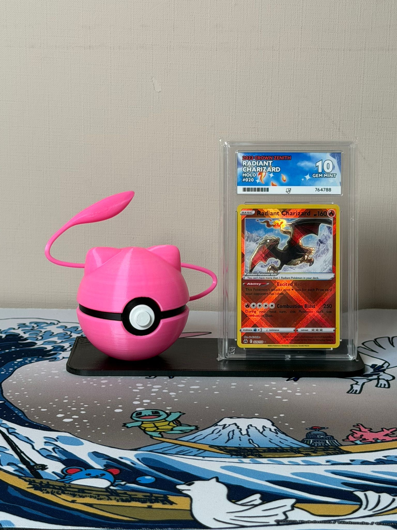 Mew Character Ball Trading Card Display Stand - product photo