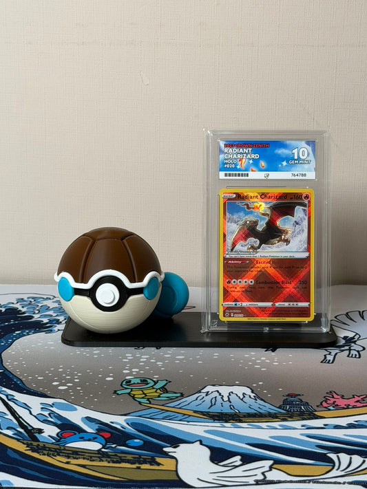 Squirtle Character Ball Trading Card Display Stand - product photo