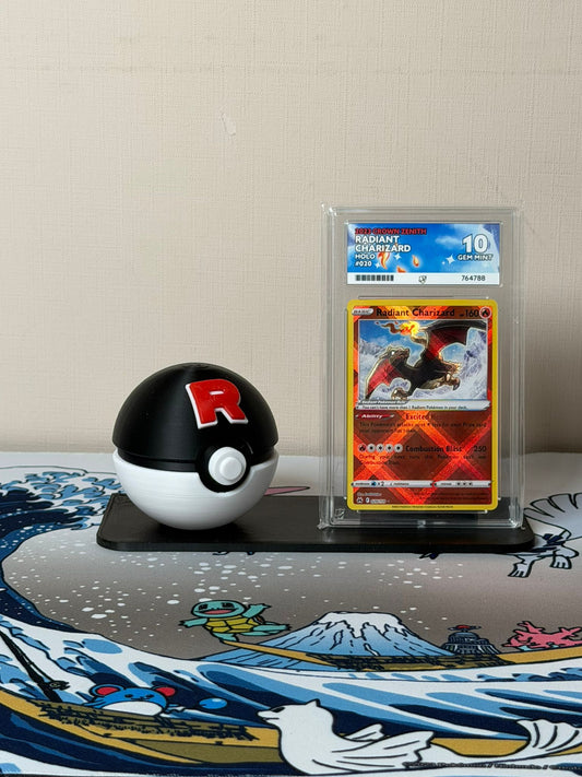 Rocket Monster Ball Trading Card Display Stand - product photo