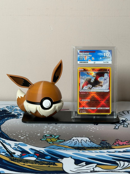 Eevee Character Ball Trading Card Display Stand - product photo
