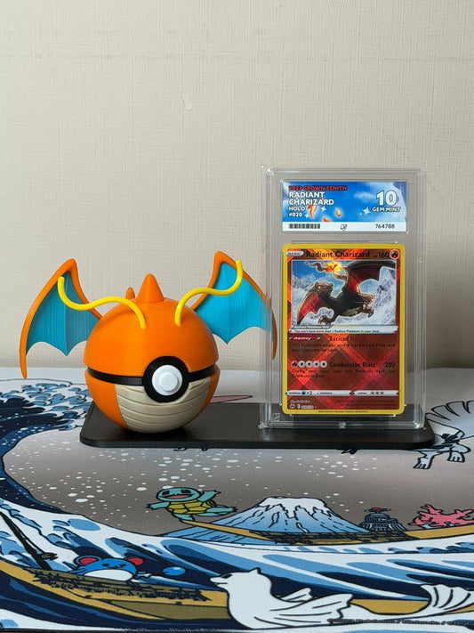 Dragonite Character Ball Trading Card Display Stand - product photo