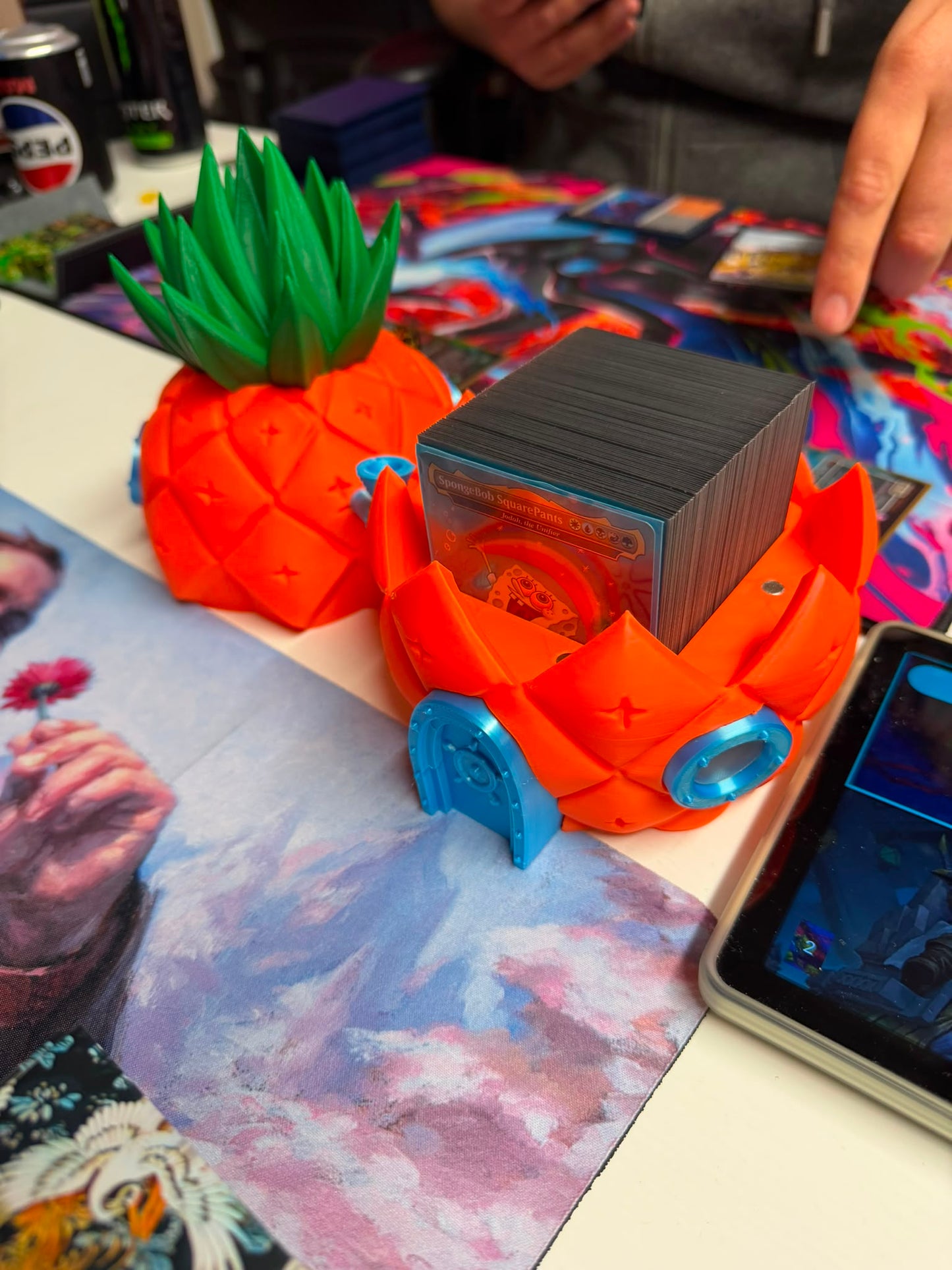Pineapple House Deckbox - 3D Printed EDH Card Storage for 100+ Sleeved TCG Cards