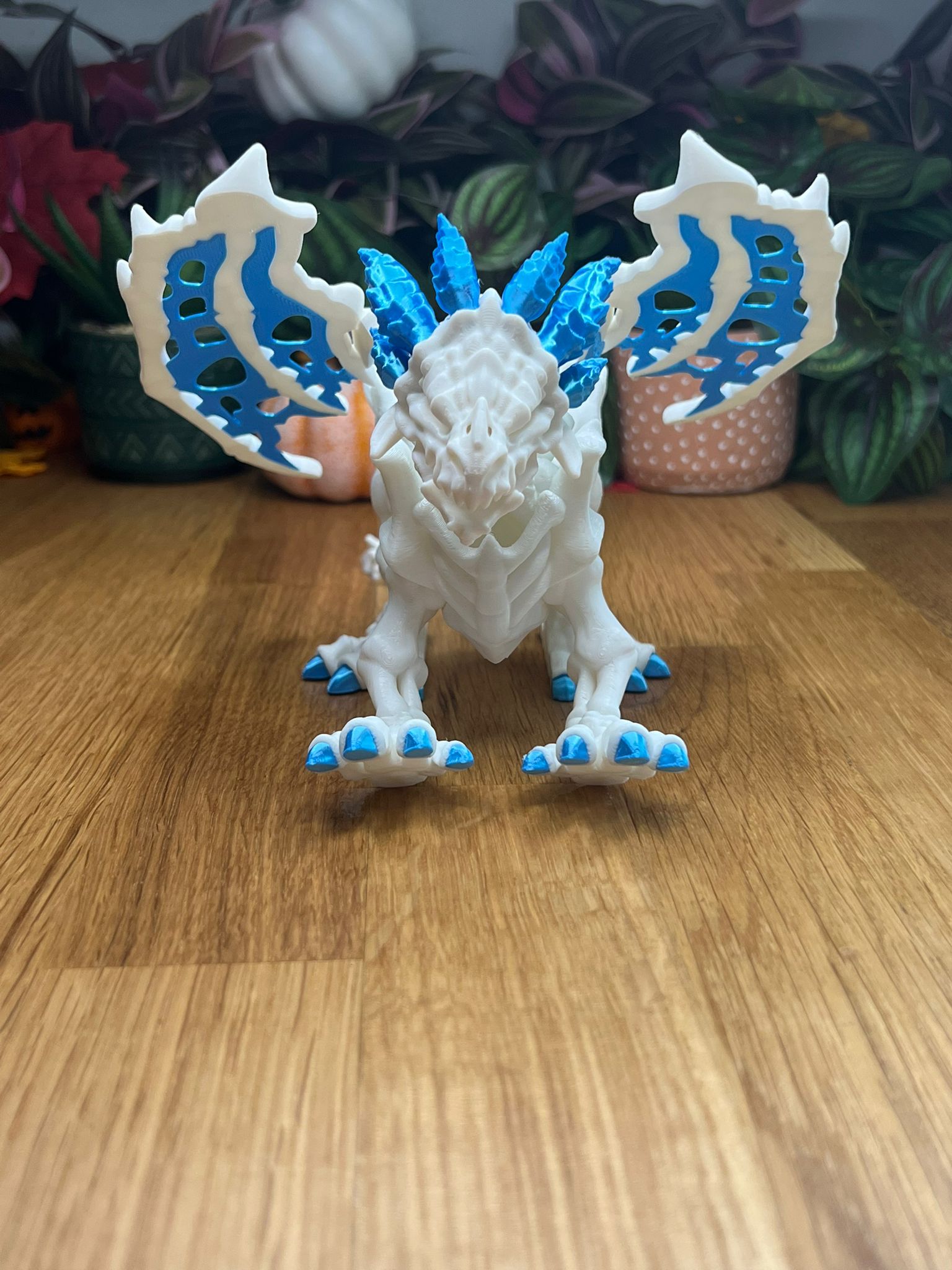 Ske-lethal Dragon Articulated Fidget Toy - scale view