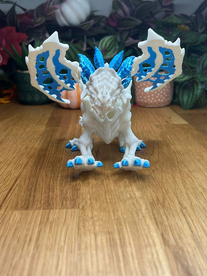 Ske-lethal Dragon Articulated Fidget Toy - scale view