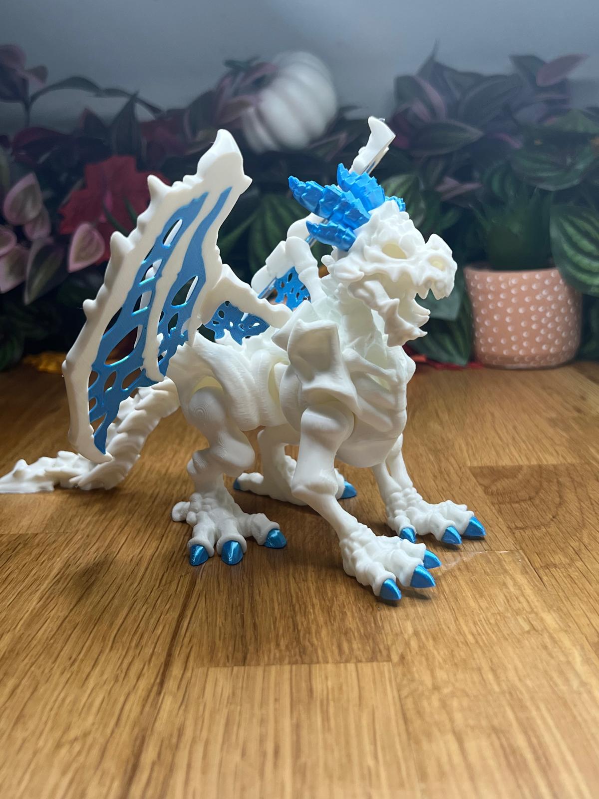 Ske-lethal Dragon Articulated Fidget Toy - display example