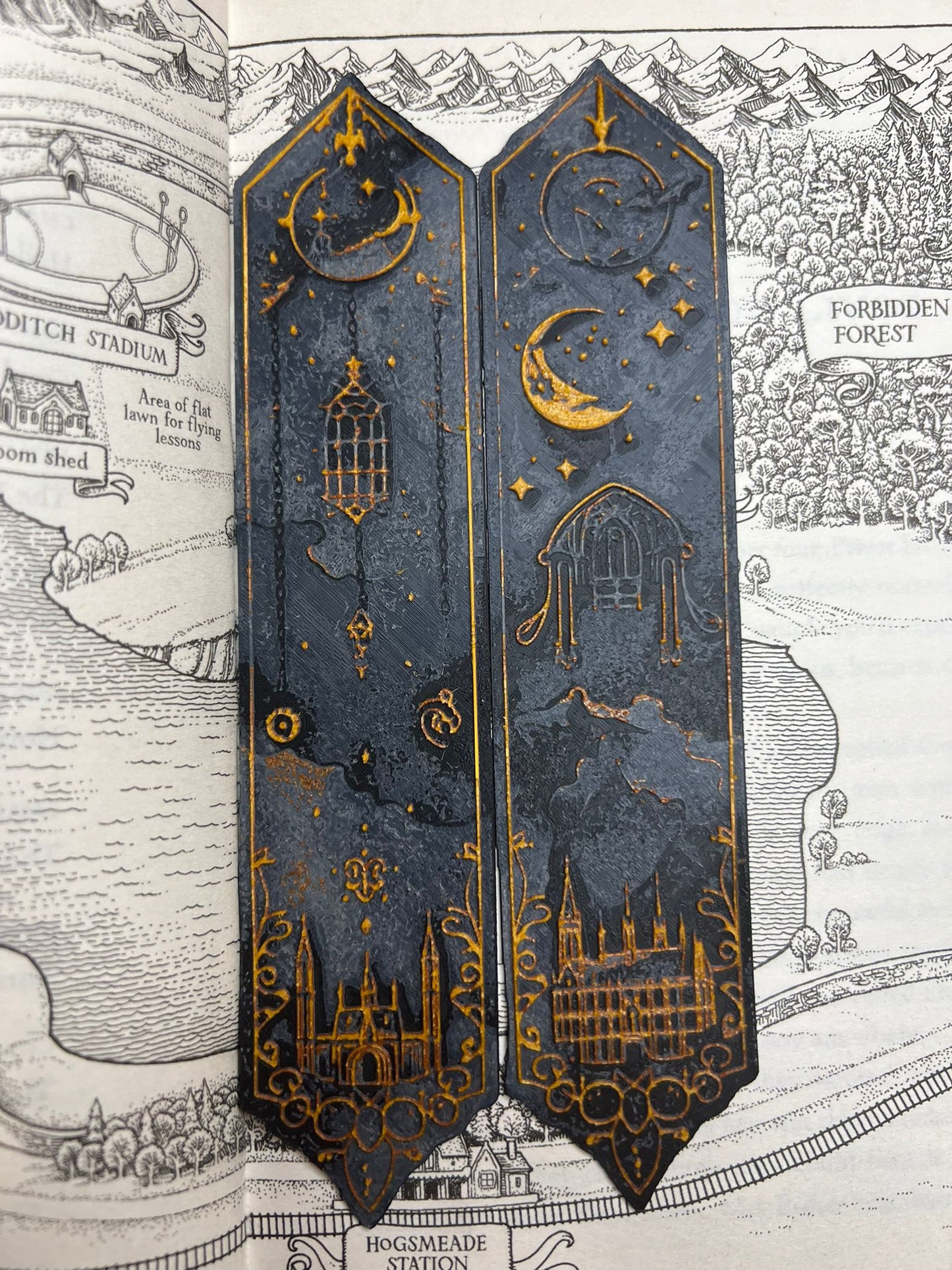 Magical Fantasy Castle Bookmark Set - detail view
