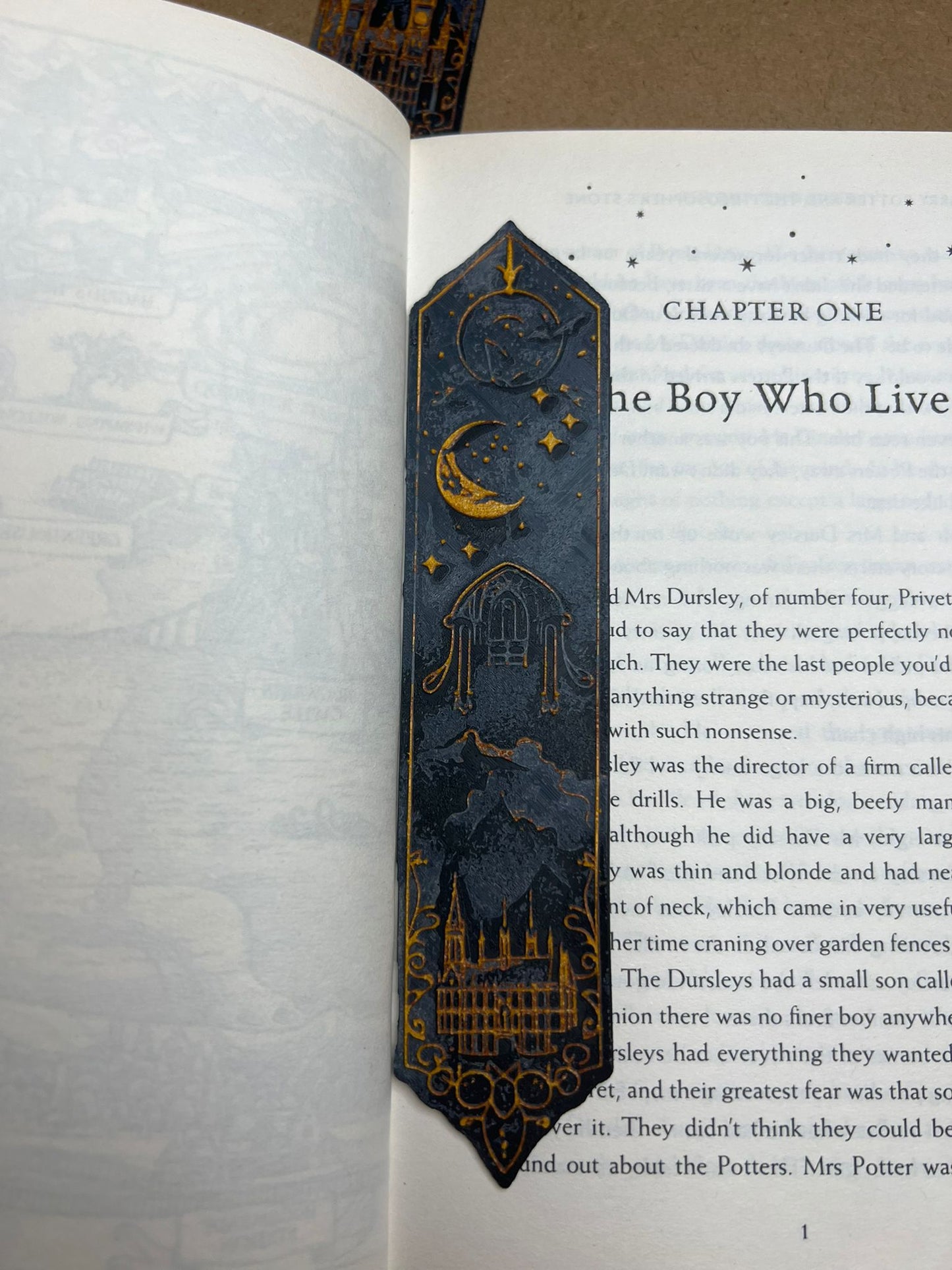 Magical Fantasy Castle Bookmark Set - display example