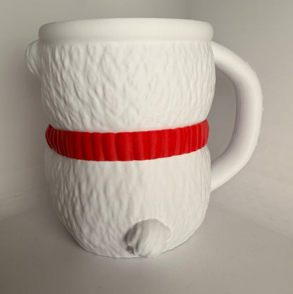 Pawblo the Polar Bear Ice Cream Holder - 3D Printed Cute Ice Pint Holder - alternate angle