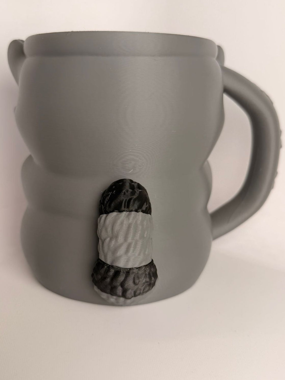 Rocky the Raccoon Ice Cream Holder - 3D Printed Cute Ice Pint Holder - scale view